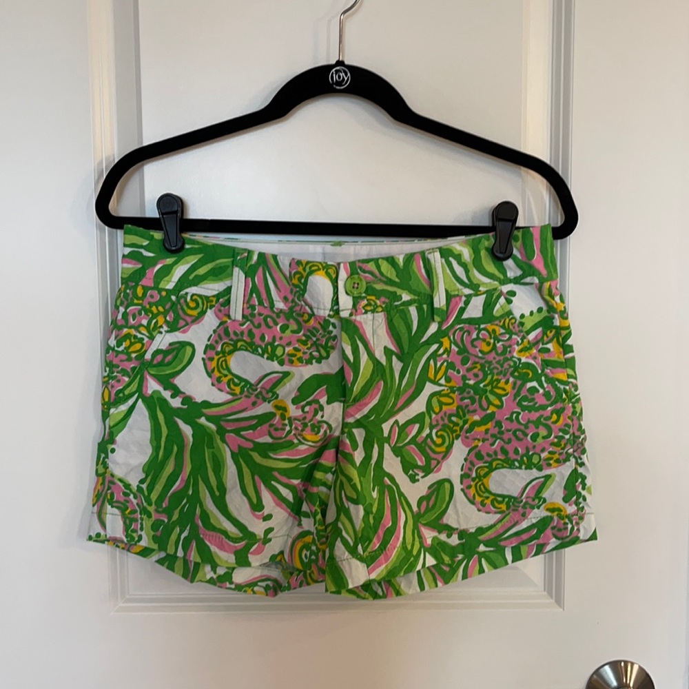 Green Patterned Callahan Shorts